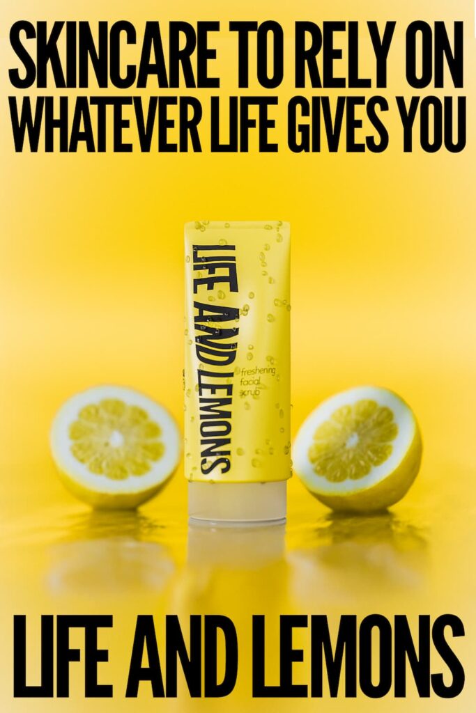 life and lemons facial scrub